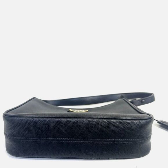 PRADA Re-Edition $2600 Black Saffiano Leather Mini Handbag Authentic - Picture 2 of 6